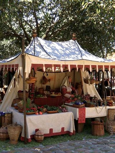 Medieval Market Stall Photography Poster.