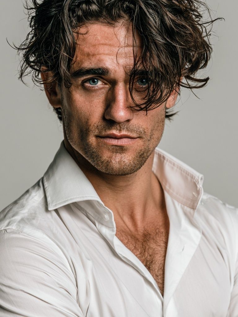 Moody Male Portrait Photography Poster. poster — photography art