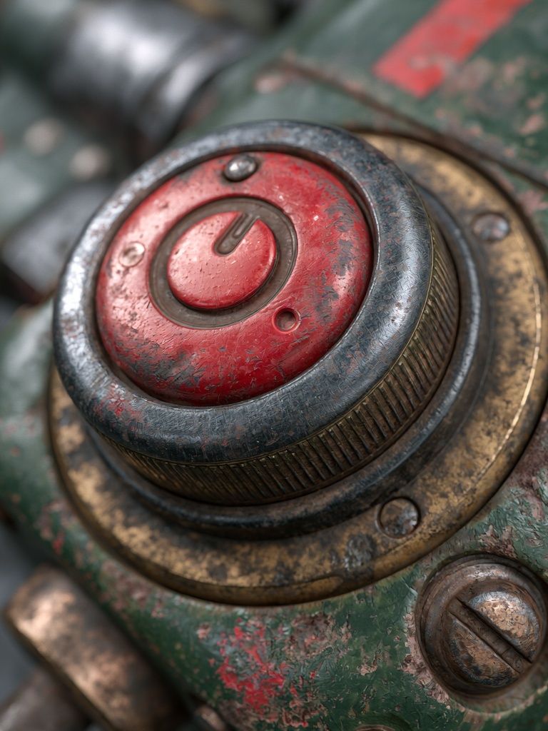Industrial Control Dial Photography Poster. poster detail