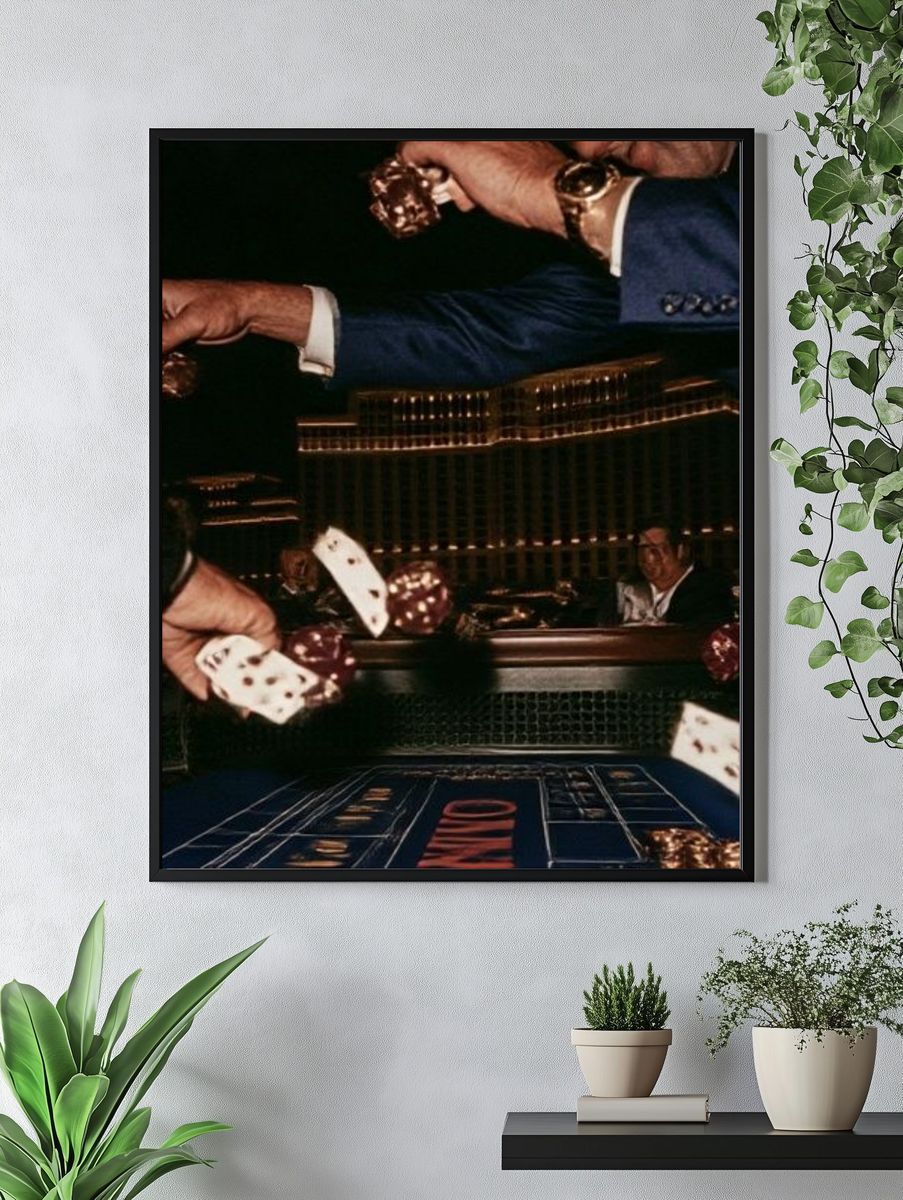 Casino Dice Roll Photography Poster. — room view 4