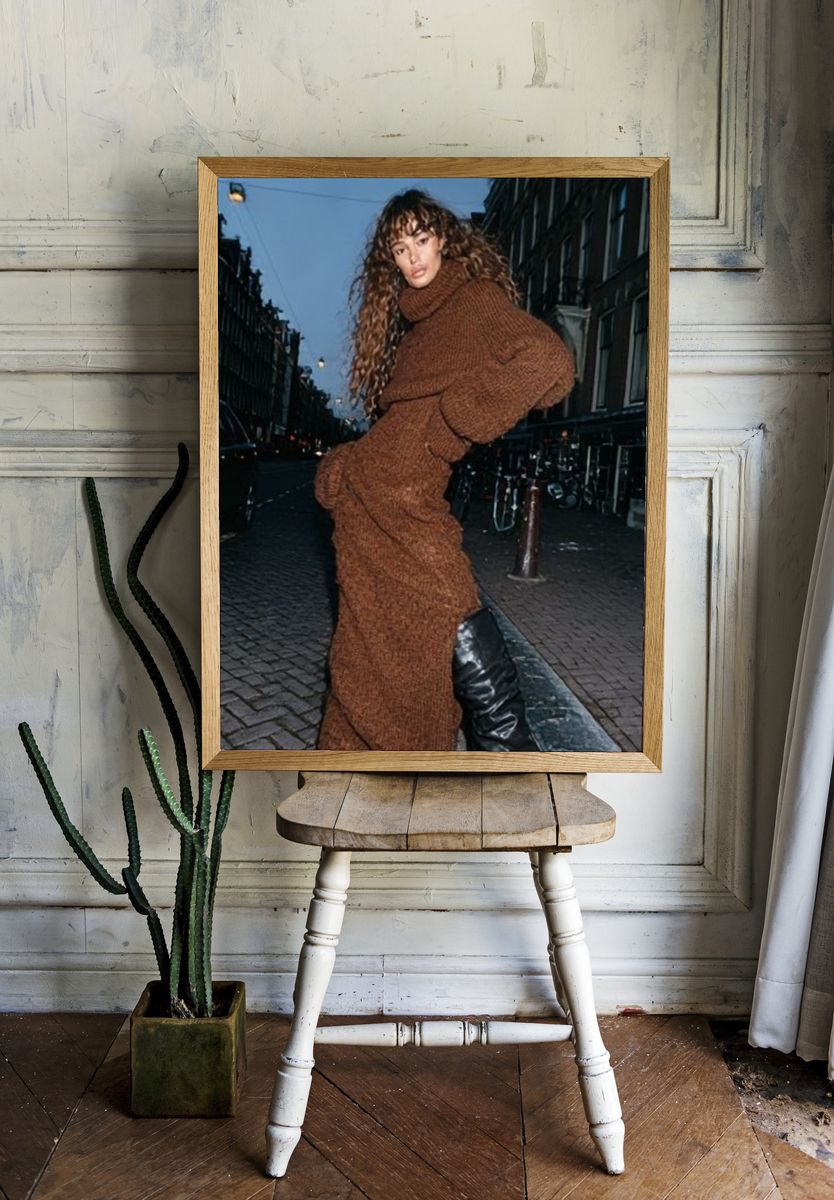 Urban Fashion Portrait Poster. — room view 1