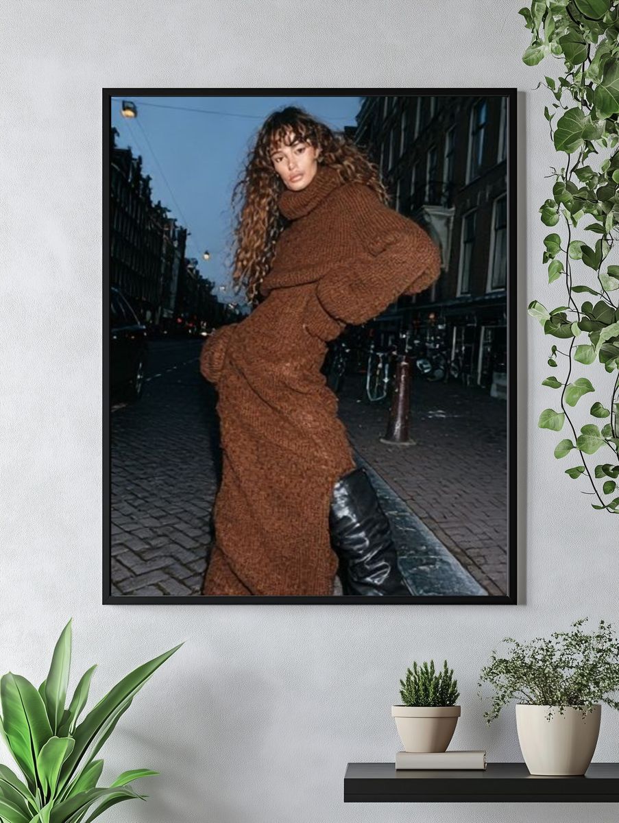 Urban Fashion Portrait Poster. — room view 4