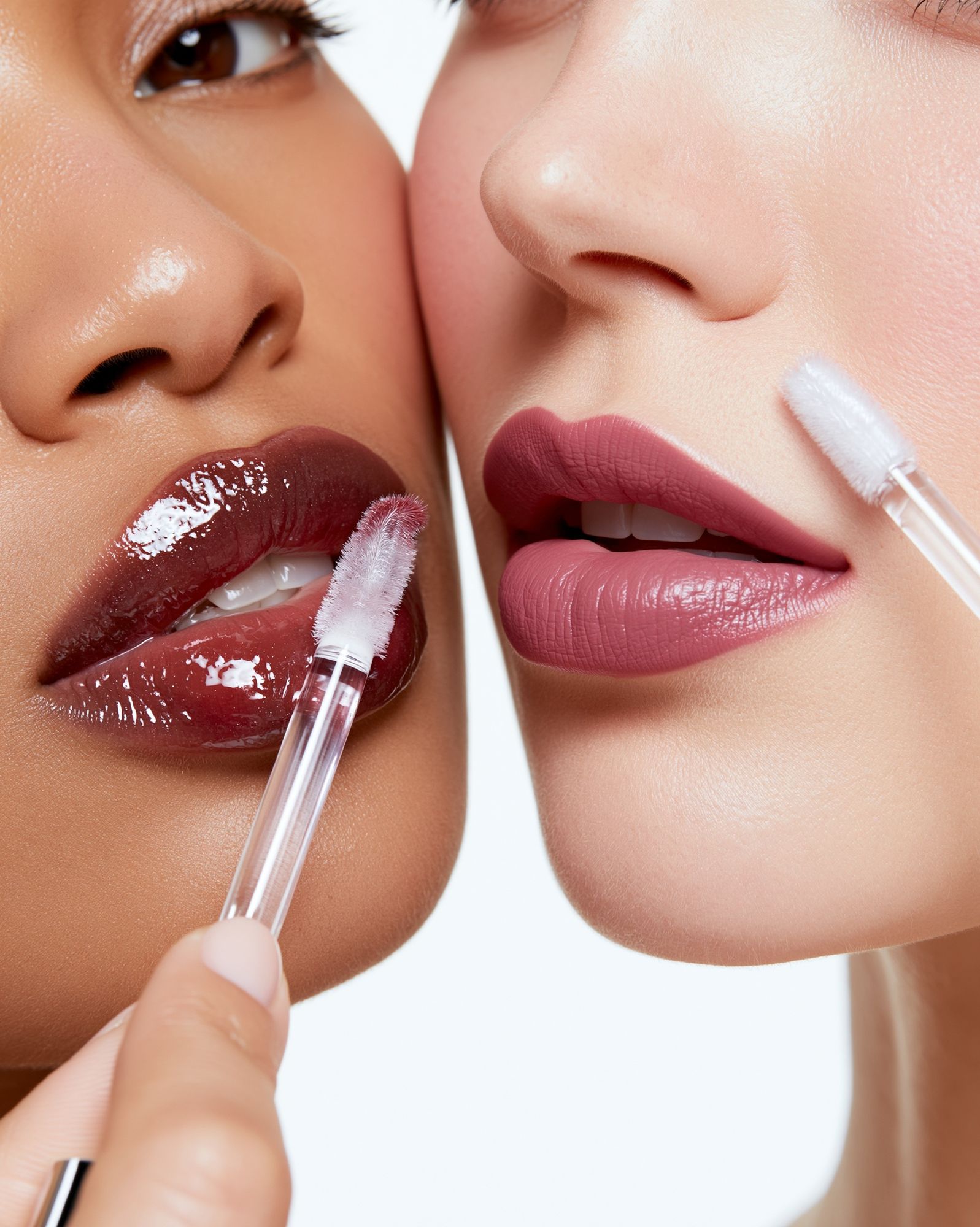 Glossy Lip Makeup Photography Poster. poster detail