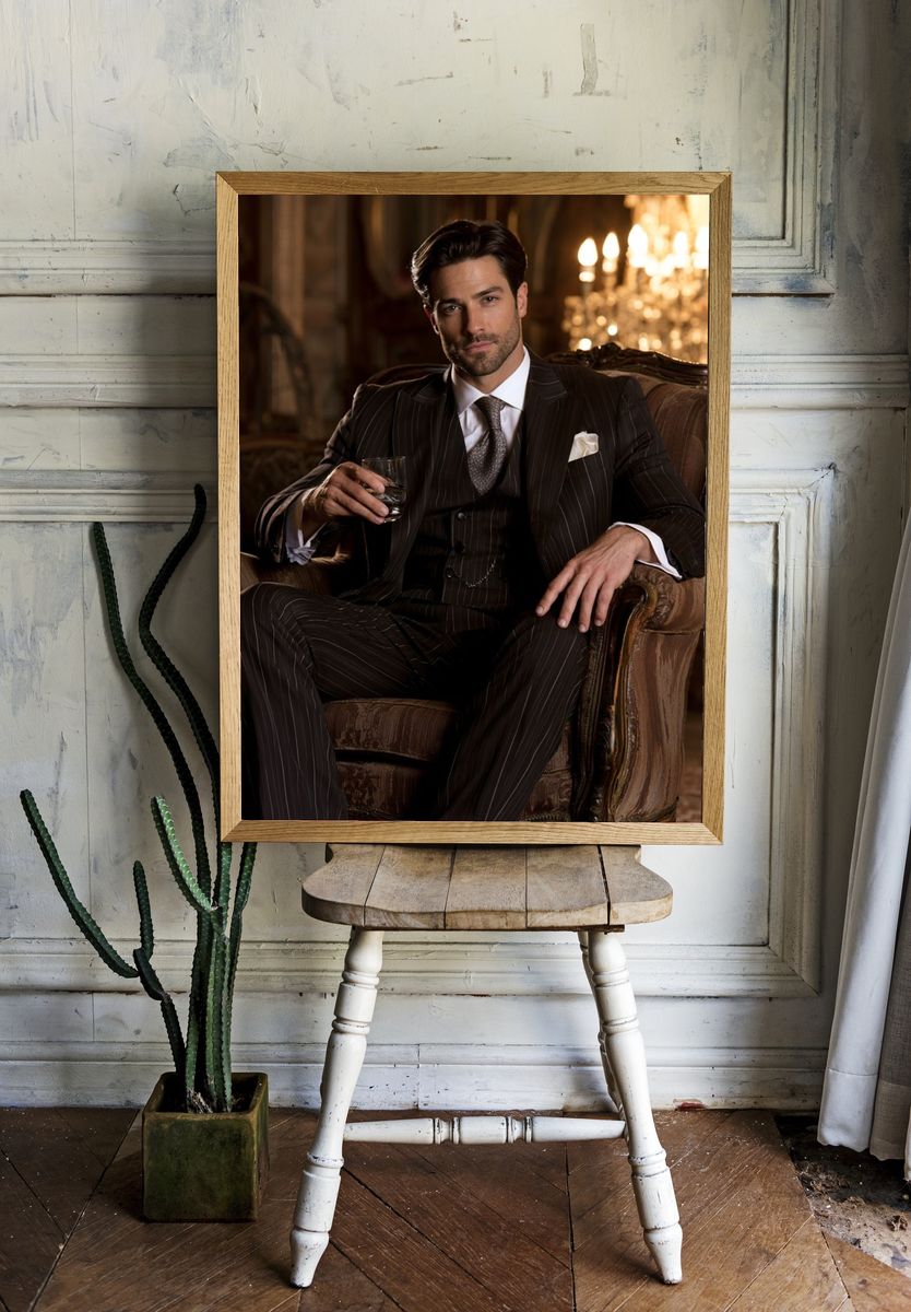 Luxury Gentleman Portrait Photography Poster. — room view 1
