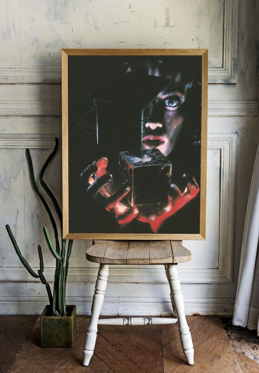 Dark Surreal Portrait Print. — room view 1