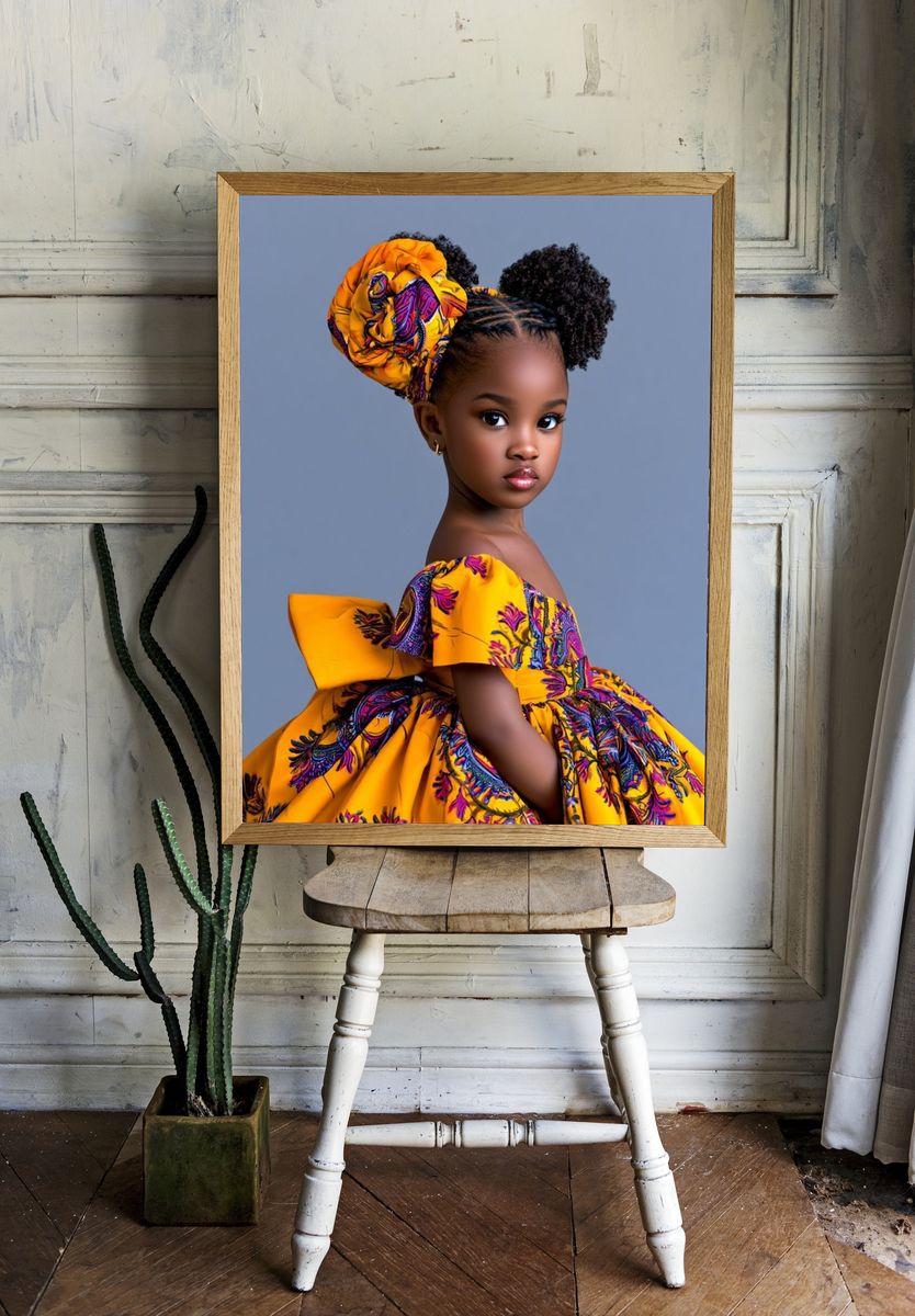 African Child Portrait Photography Poster. — room view 1