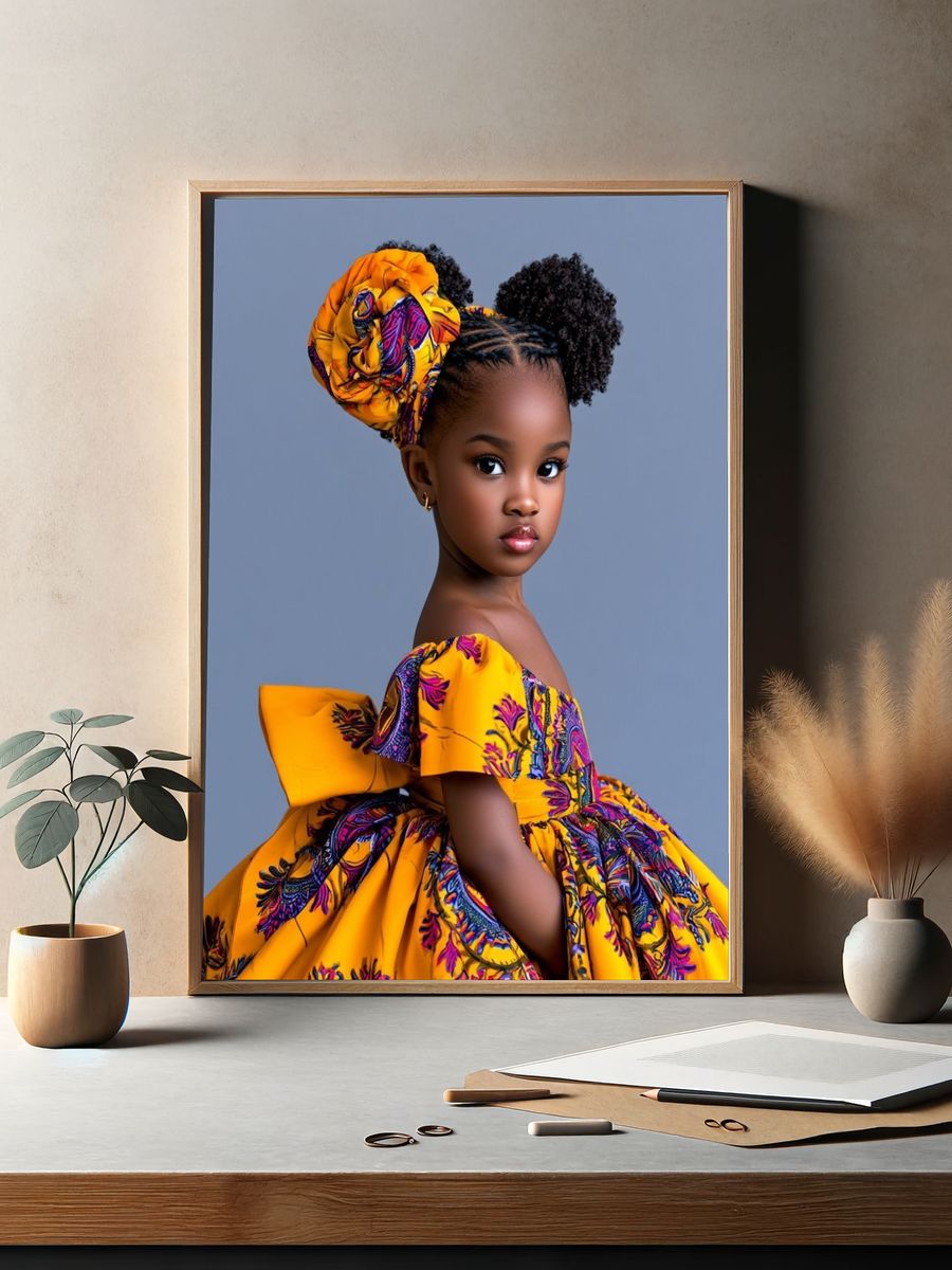 African Child Portrait Photography Poster. — room view 2