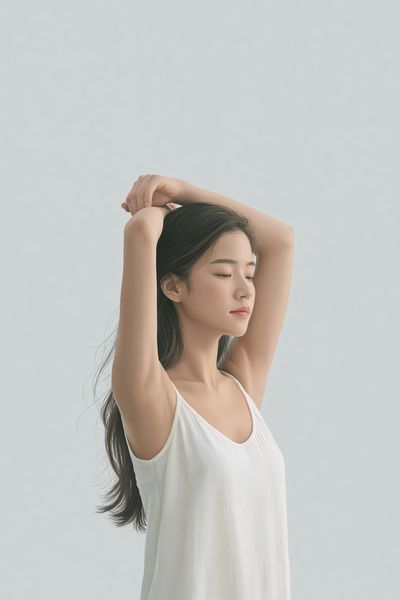 Serene Portrait Photography Poster.