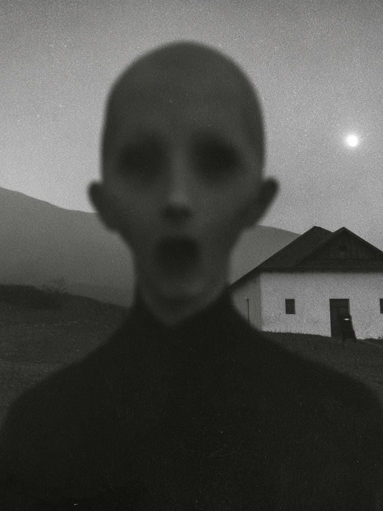 Surreal Night Figure Photography Poster. poster detail