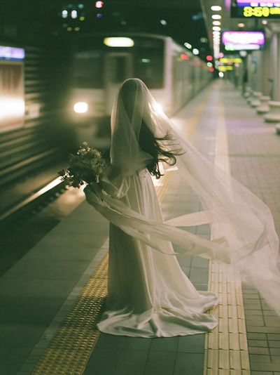 Veiled Bride Station Poster. poster