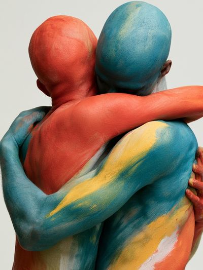Colorful Embrace Photography Poster. poster
