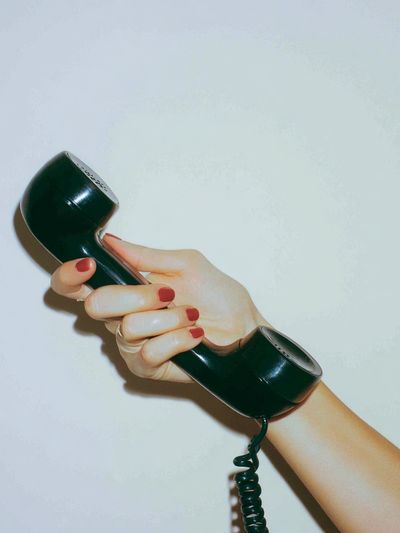 Hand Holding Telephone Photography Poster. poster print
