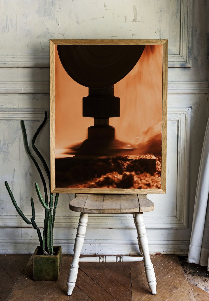 Industrial Machine Motion Photography Poster. — room view 1