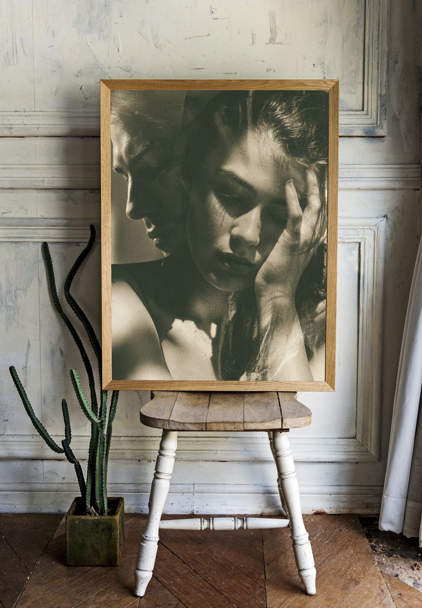 Moody Portrait Photography Poster. room preview