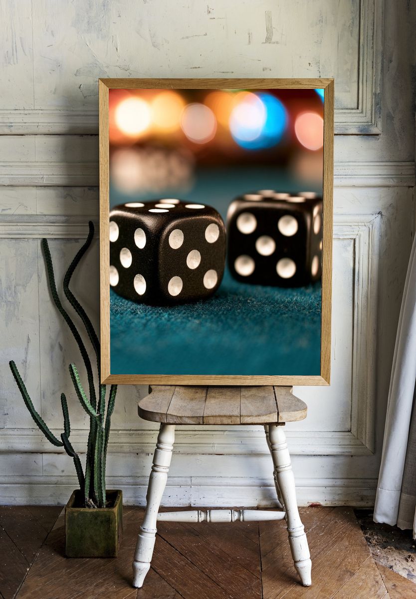 Black Dice Photography Poster. — room view 1