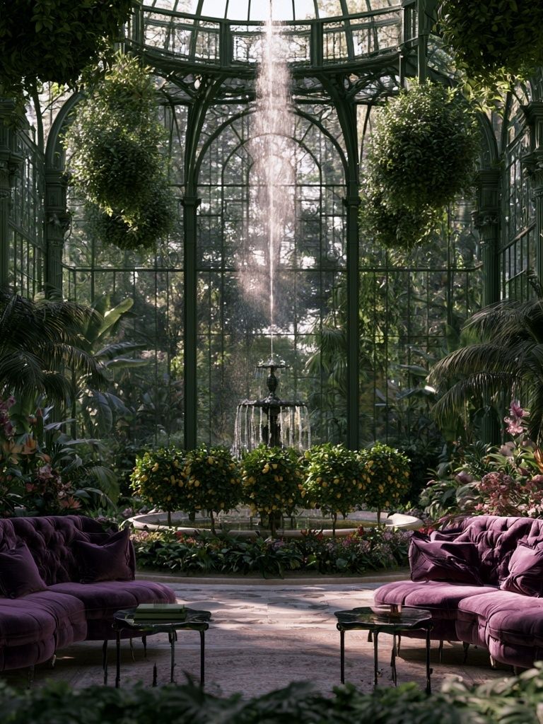 Lush Glass Conservatory Photography Poster. poster — photography art