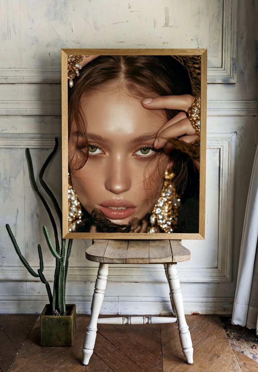 Glamorous Portrait Photography Poster. room preview