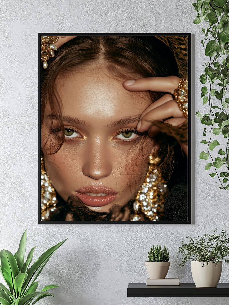 Glamorous Portrait Photography Poster. — room view 4