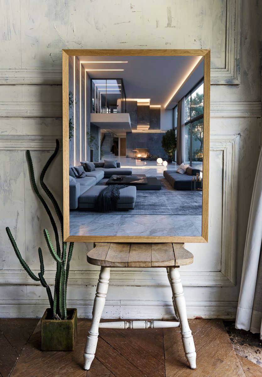 Modern Luxury Interior Photography Poster. — room view 1