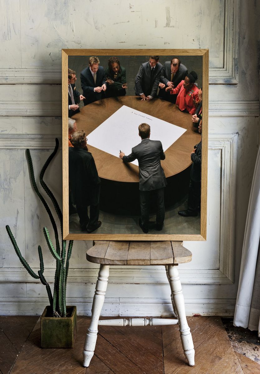 Roundtable Meeting Photography Poster. — room view 1