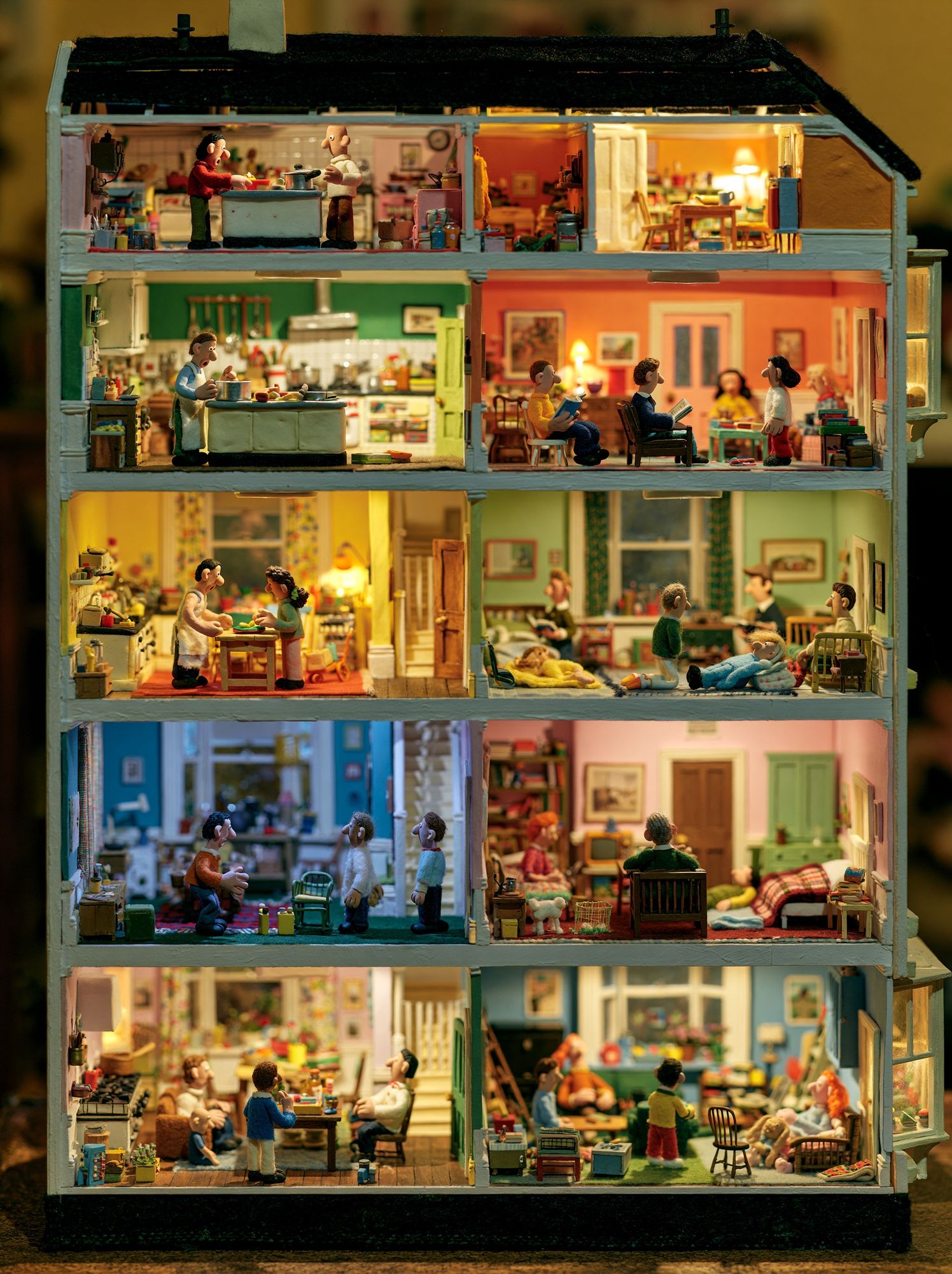 Miniature Dollhouse Interior Photography Poster. poster — photography art