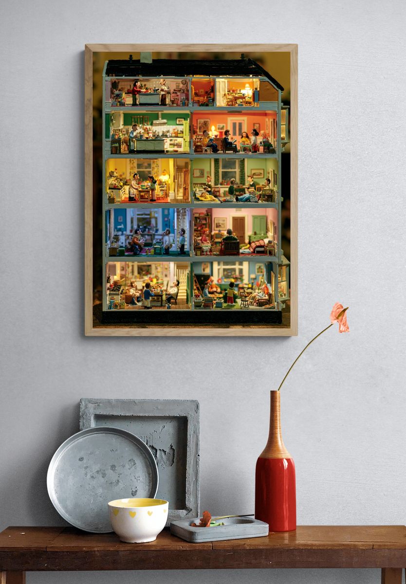 Miniature Dollhouse Interior Photography Poster. — room view 3