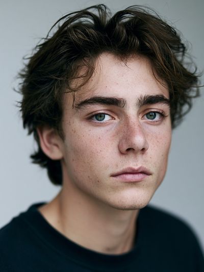 Freckled Portrait Photography Poster. poster