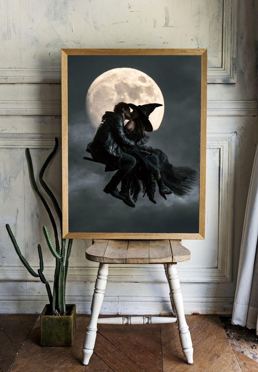 Moonlit Witch Kiss Poster. — room view 1
