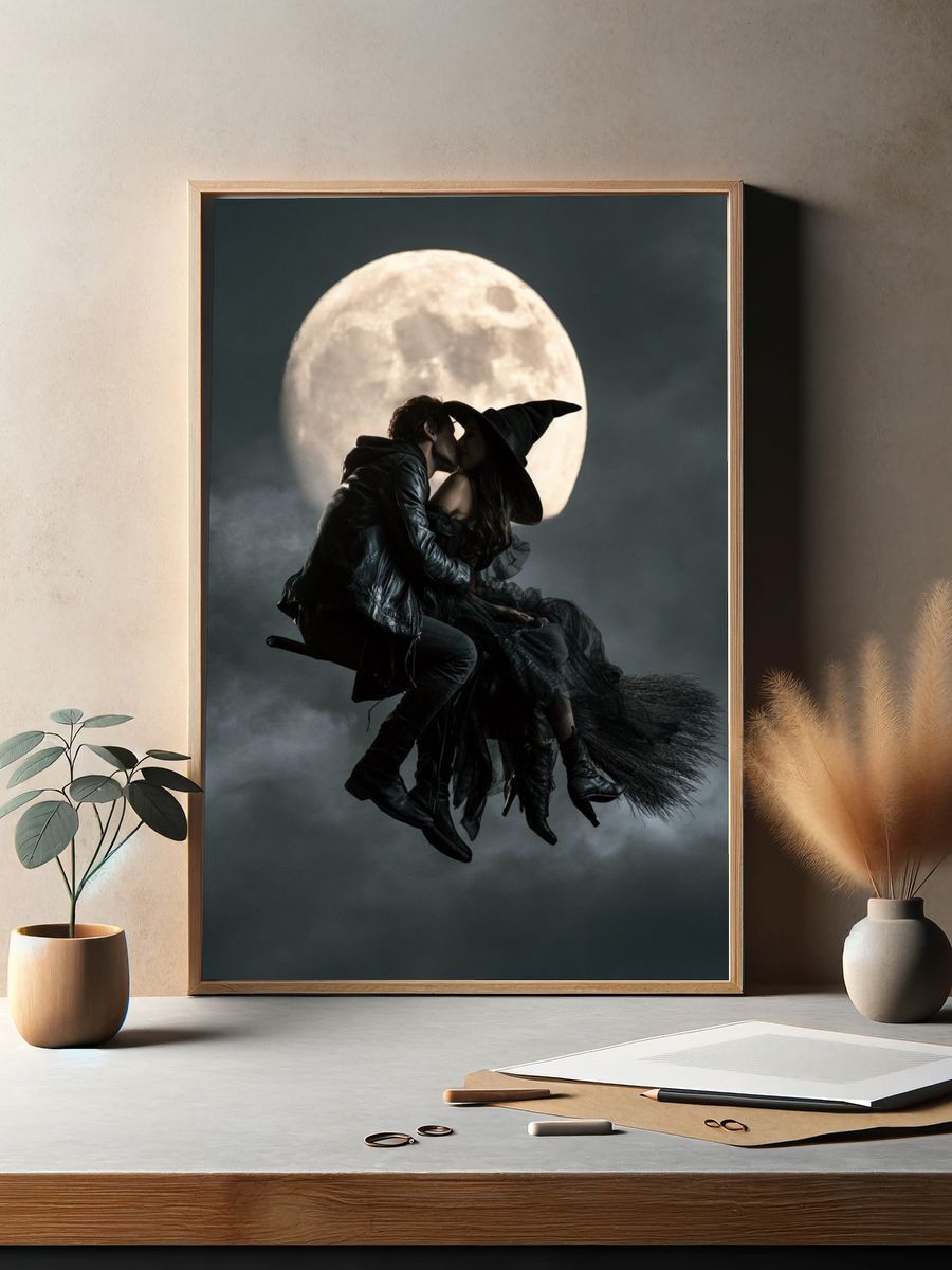 Moonlit Witch Kiss Poster. — room view 2