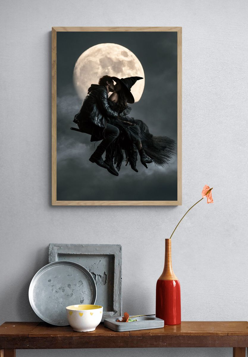 Moonlit Witch Kiss Poster. — room view 3