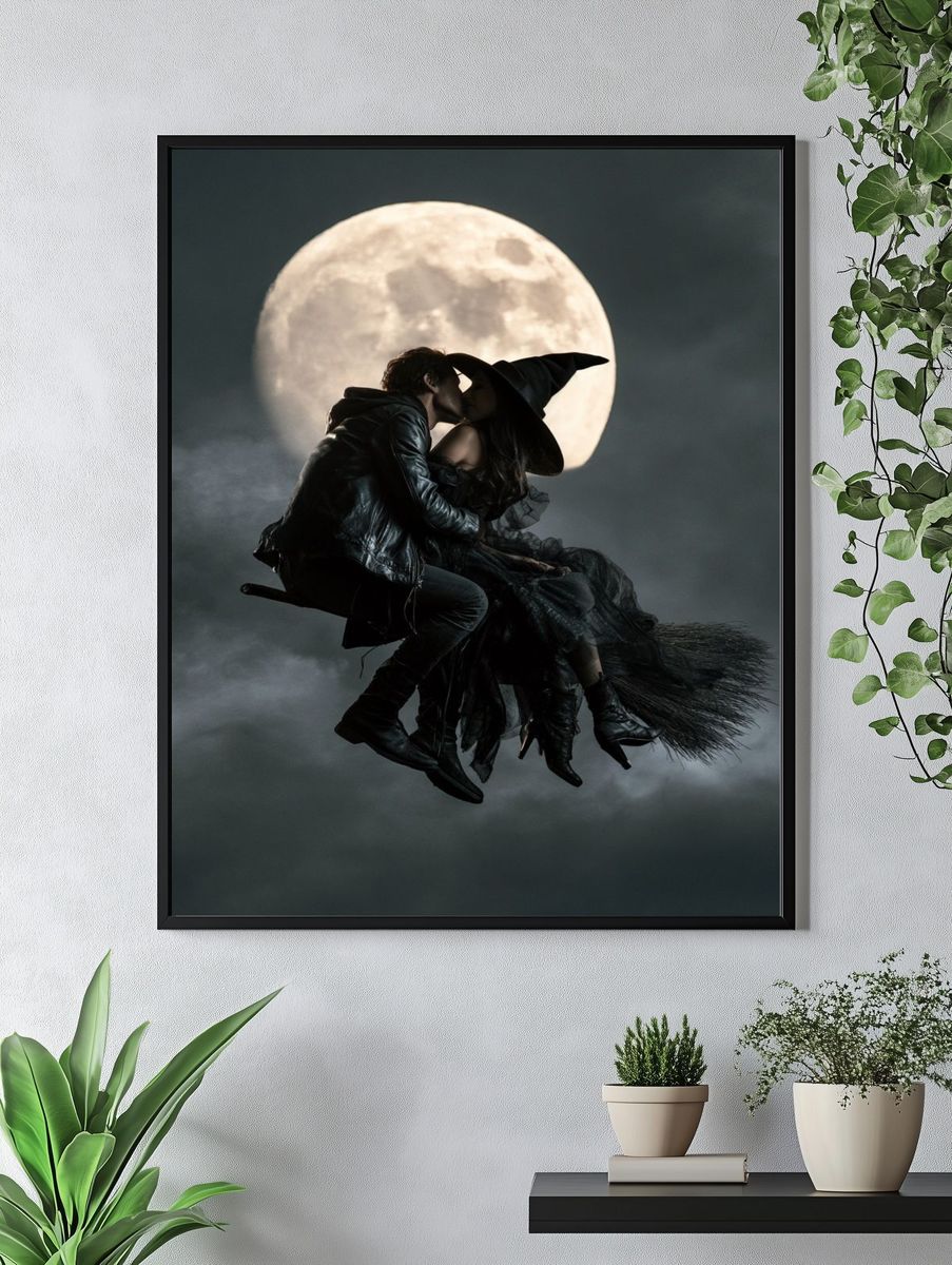 Moonlit Witch Kiss Poster. — room view 4