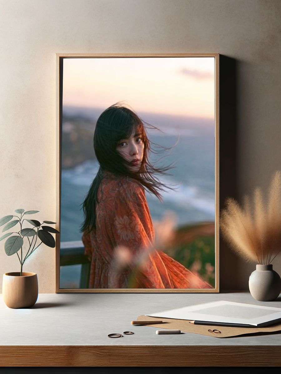 Coastal Portrait Photography Poster. — room view 2