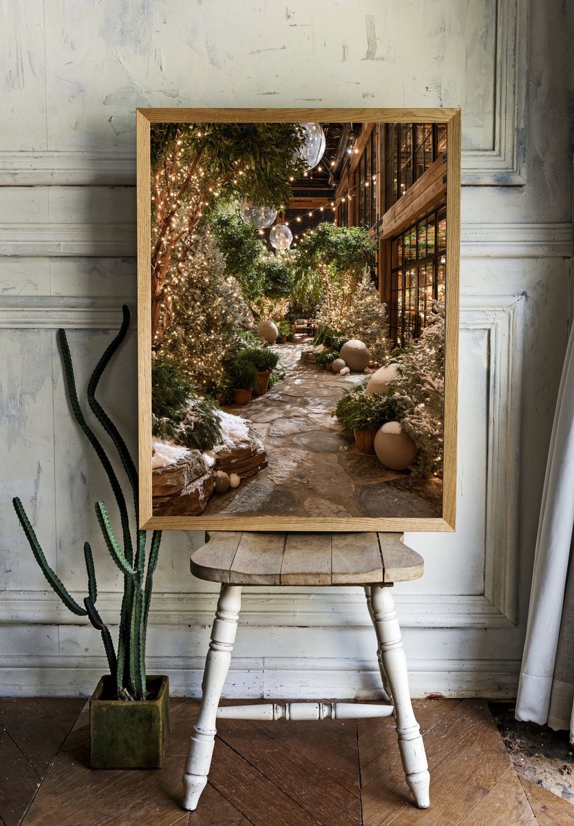 Winter Garden Interior Photography Poster. room preview