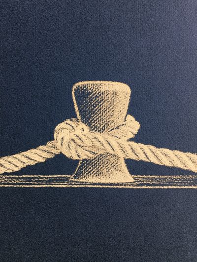 Nautical Rope Knot Photography Poster.