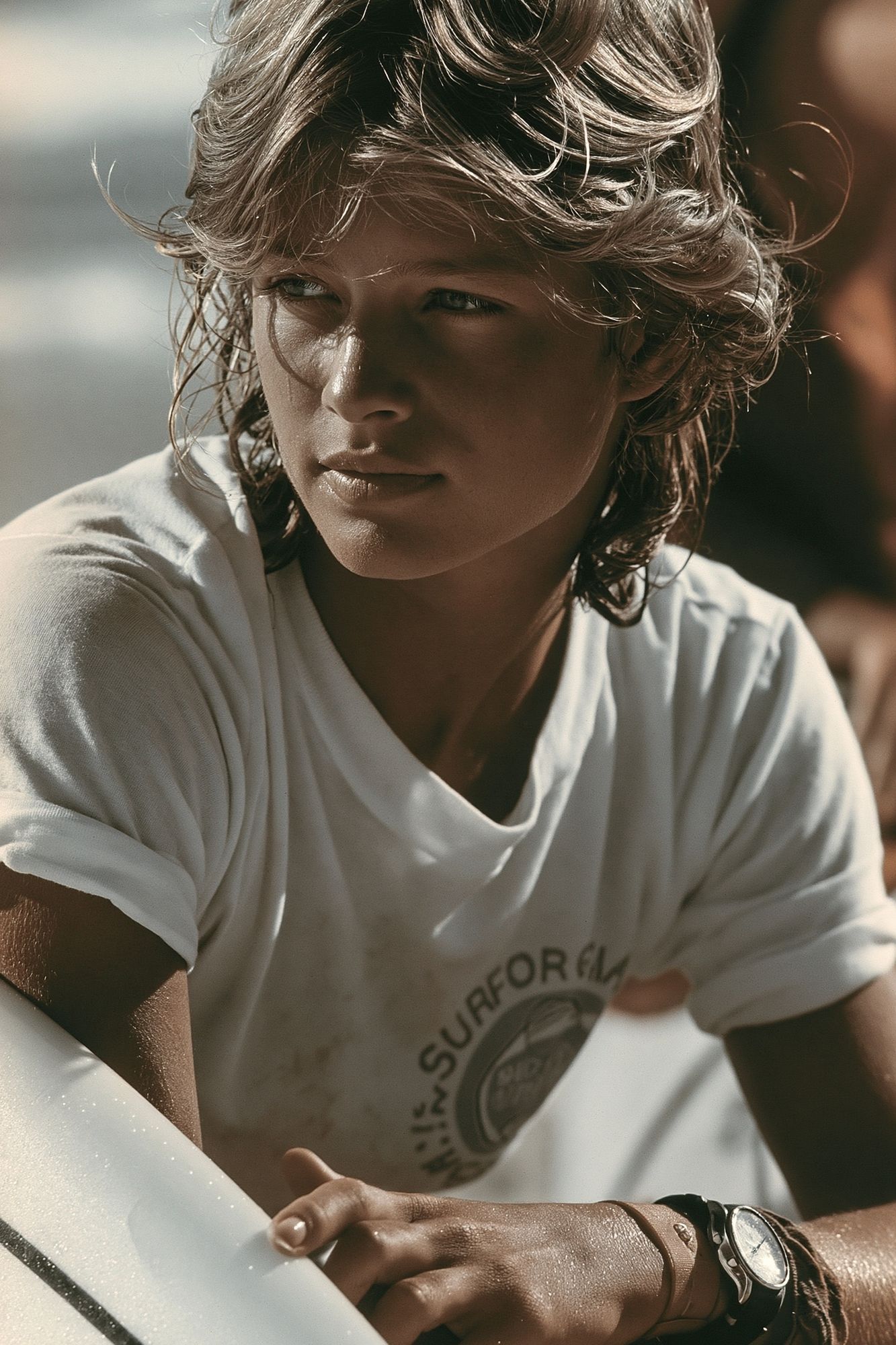 Surfer Portrait Photography Poster. poster detail