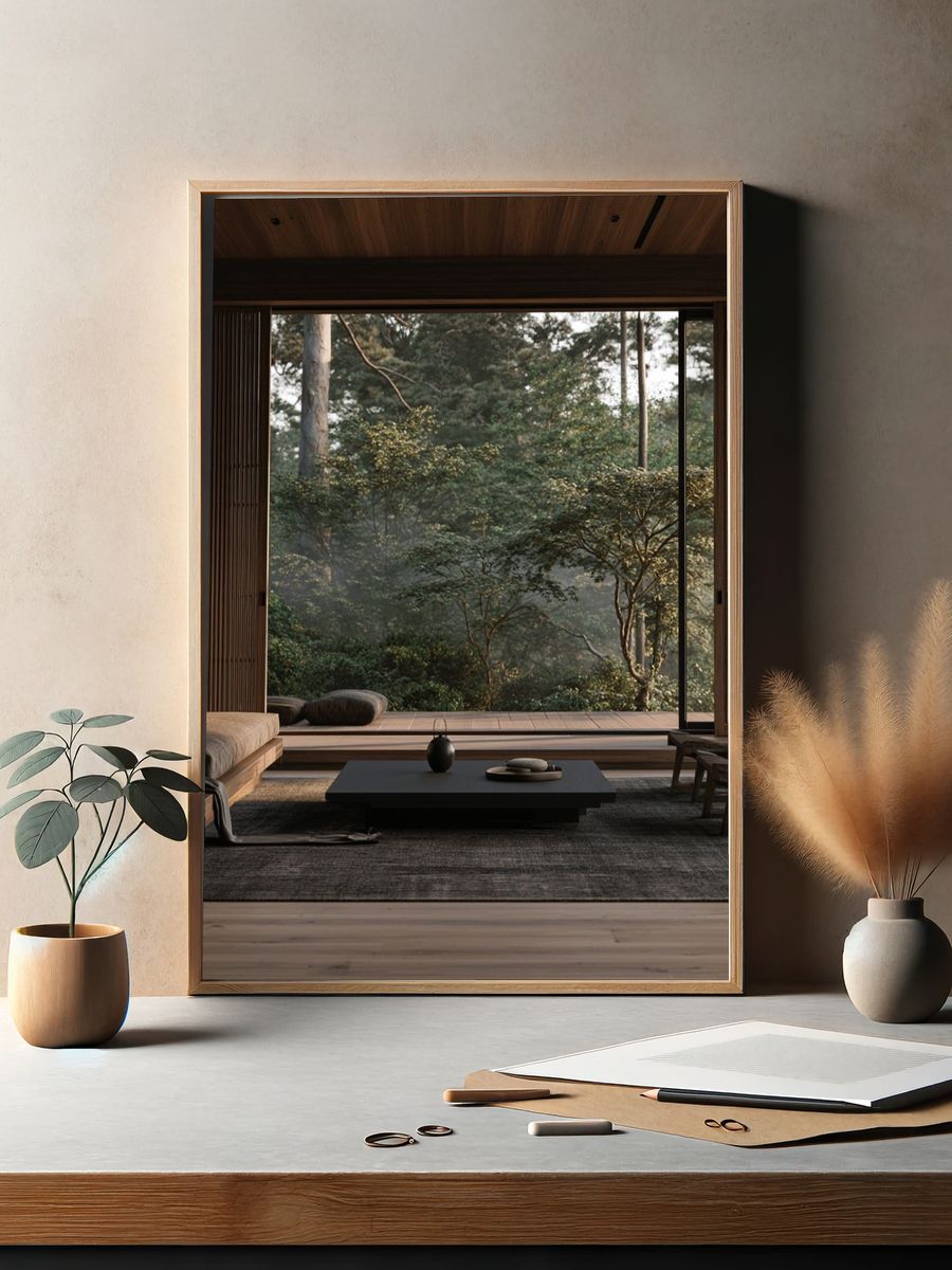 Zen Forest Interior Print. — room view 2