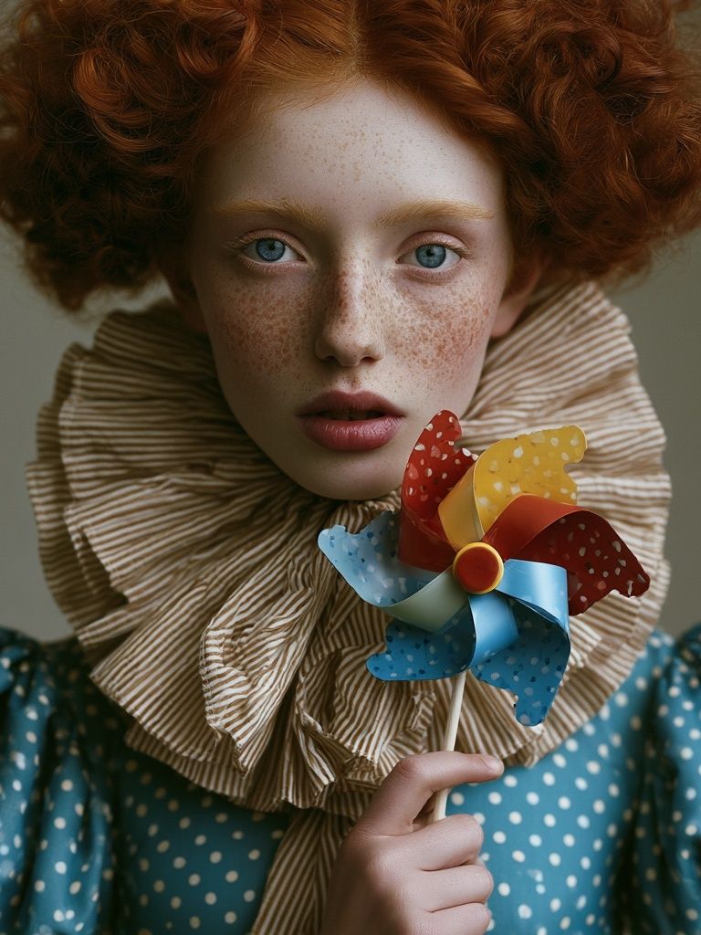 Red-Haired Portrait Photography Poster. poster — photography art