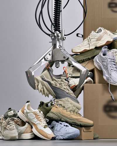 Sneaker Claw Machine Photography Poster. poster print