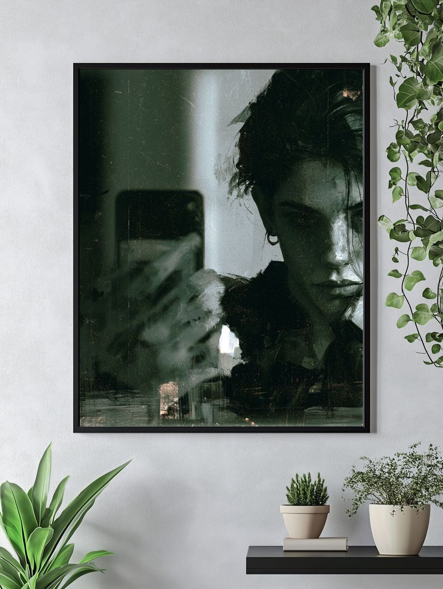 Moody Self-Portrait Photography Poster. — room view 4