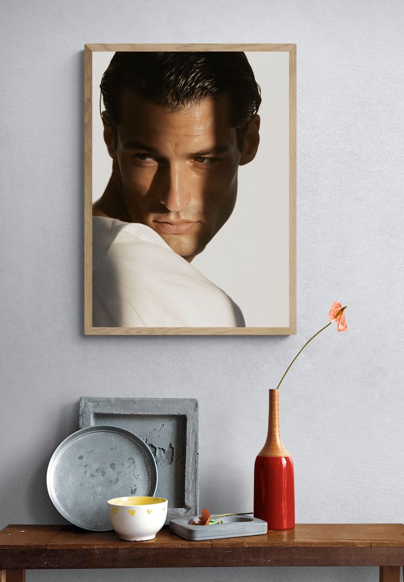 Moody Male Portrait Photography Poster. — room view 3