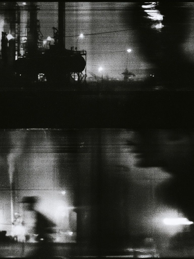 Industrial Nightscape Photography Poster. poster — photography art