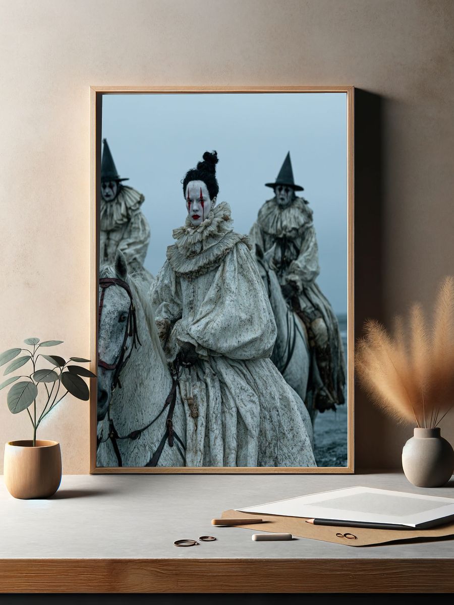 Ghostly Horse Riders Photography Poster. — room view 2