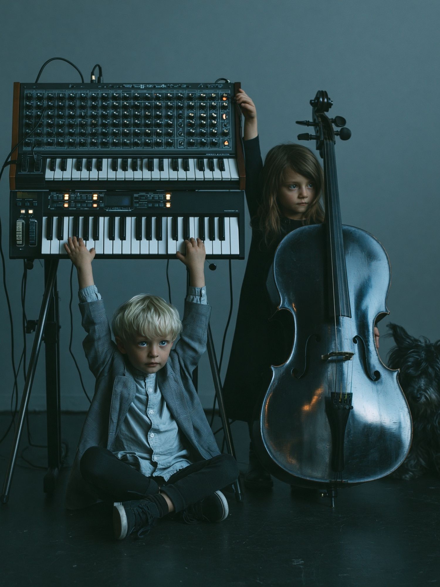 Children with Instruments Photography Poster. poster — photography art