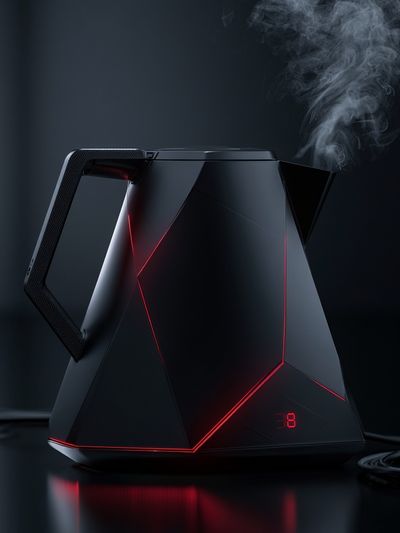 Futuristic Electric Kettle Photography Poster. poster