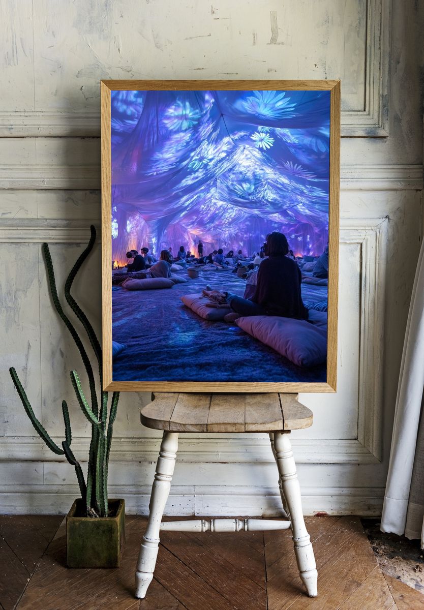 Immersive Light Dome Photography Poster. — room view 1