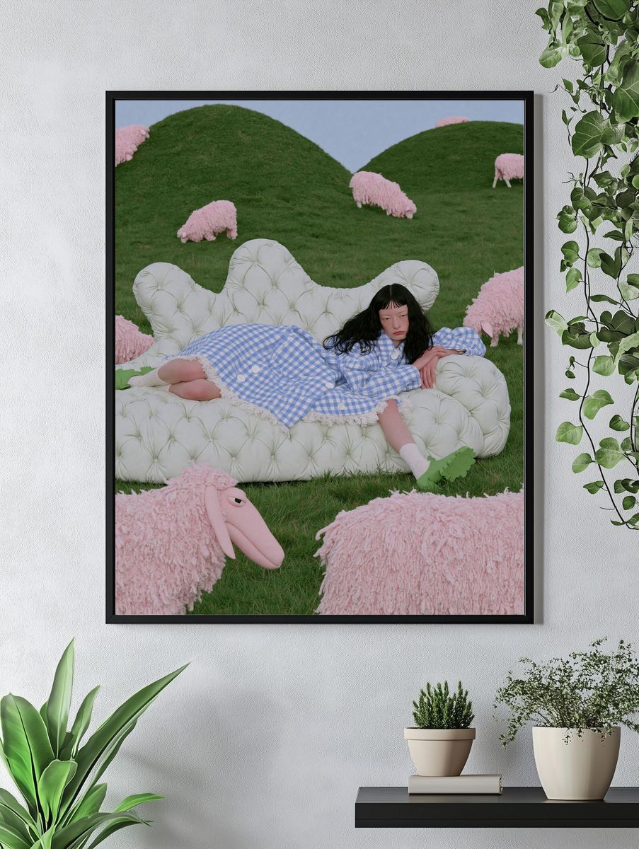 Surreal Pastoral Dreamscape Poster. — room view 4