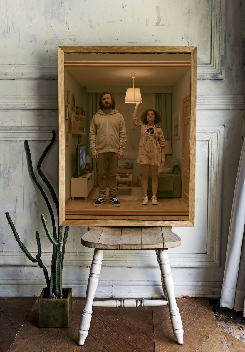 Surreal Living Room Portrait Poster. — room view 1