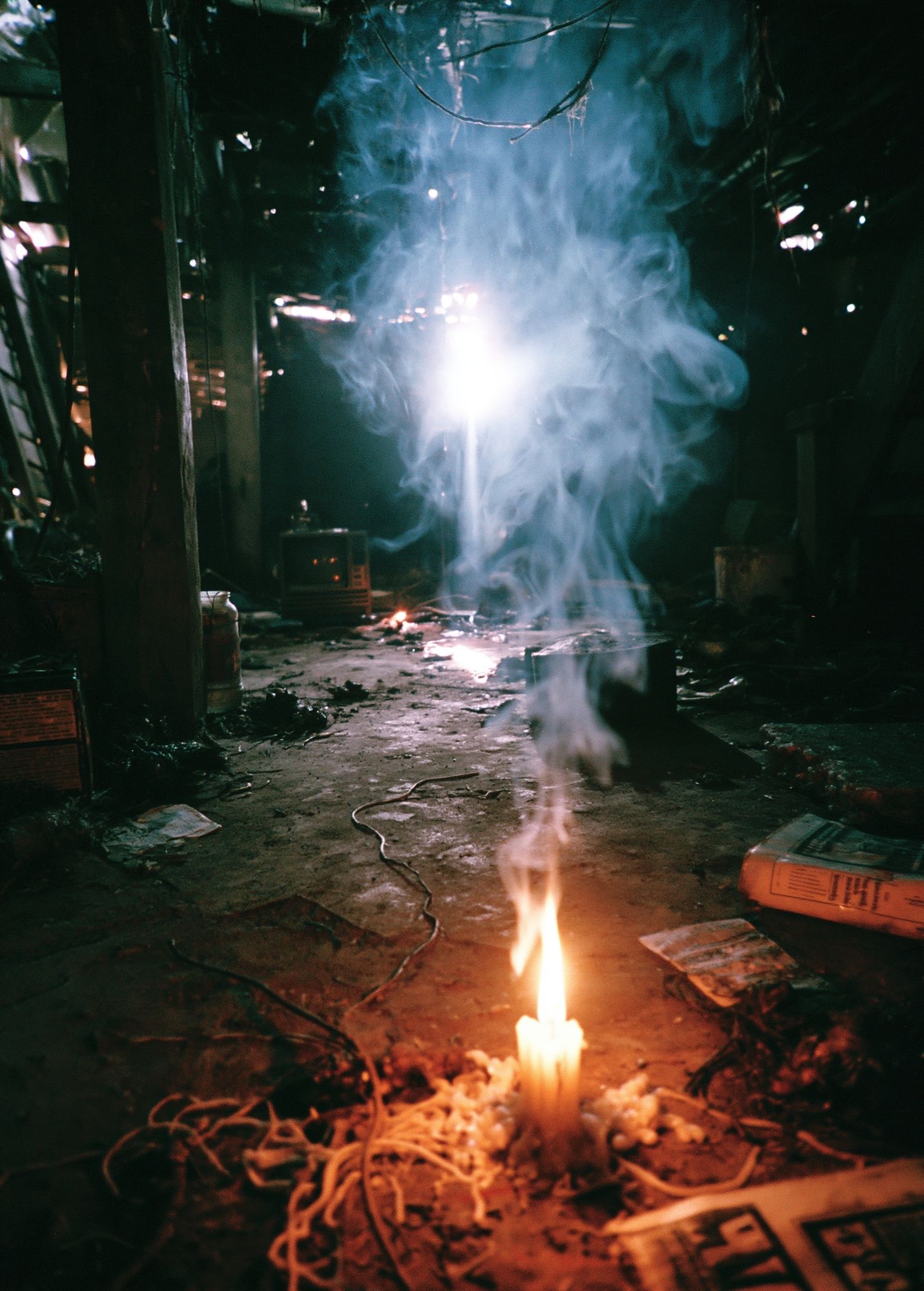 Smoke and Candlelight Photography Poster. poster detail