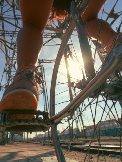 Urban Bicycle Low-Angle Photography Poster.