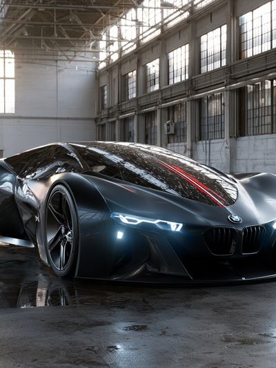 BMW Futuristic Supercar Photography Poster. poster